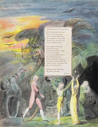 Oda o dalekiej perspektywie Eton College, z „Poematów Thomasa Graya”, opublikowana w latach 1797-98 (wc i czarny tusz na papierze)